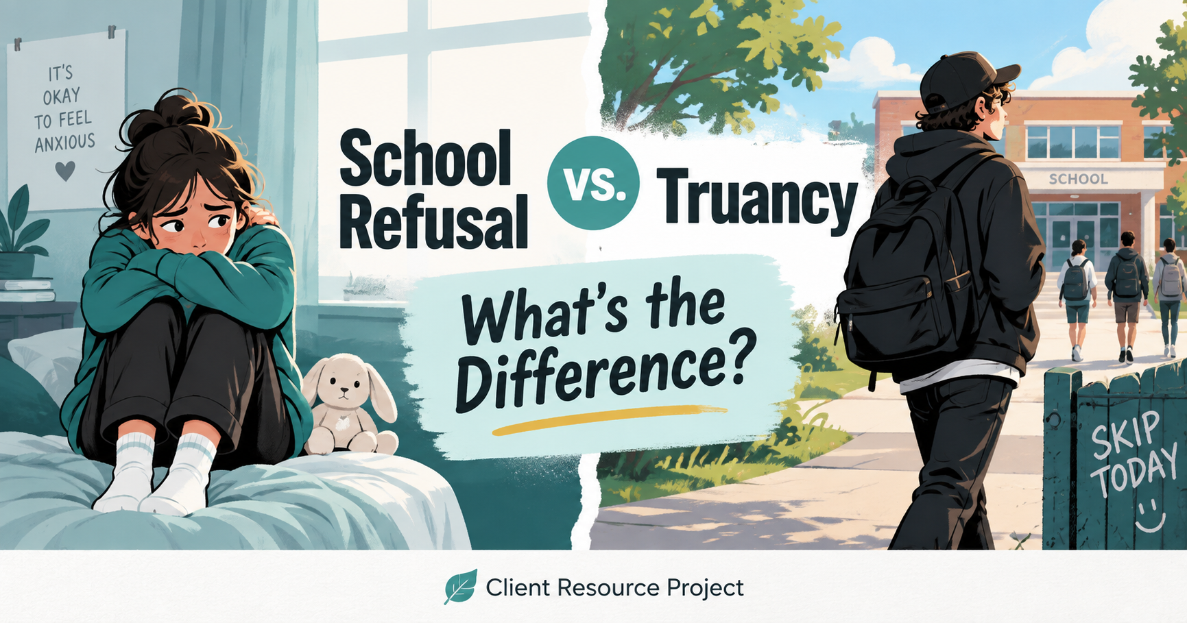 School Refusal vs. Truancy: What's the Difference? - Client Resource Project article image